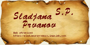 Slađana Prvanov vizit kartica
